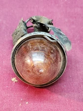 Vtg Glass Amber Yellow Beehive Clearance Light Lenses KD Lights