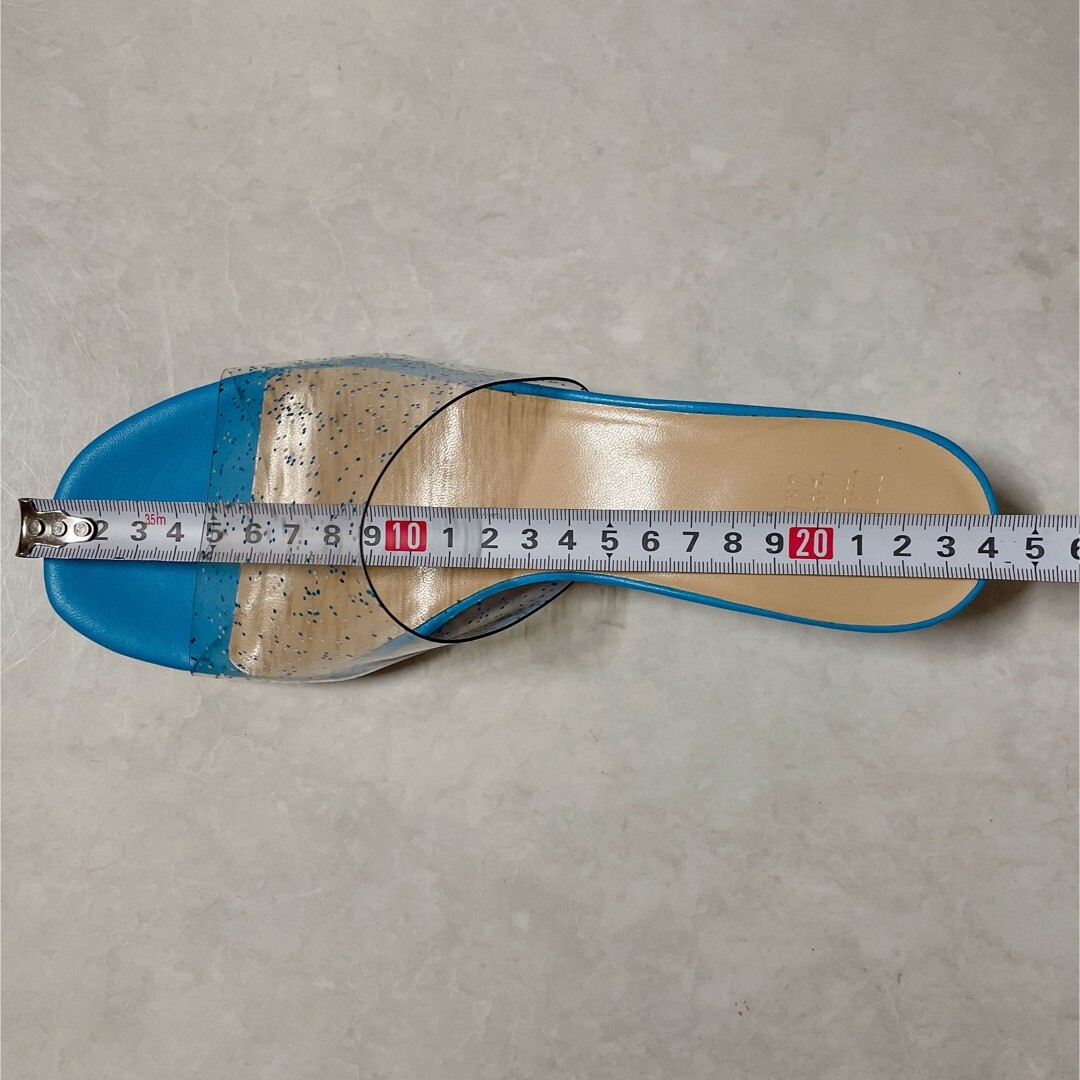 MARYAM NASSIR ZADEH ミュール　38 24cm Maryam Nassir Zadeh Mule Sandals Size 38 Clear x Blue