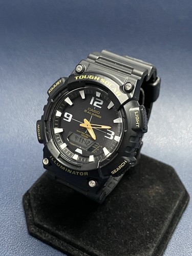 Casio AQ-S810W Illuminator Tough Solar 5 Alarms Black Quartz Watch - Working - Picture 2 of 22