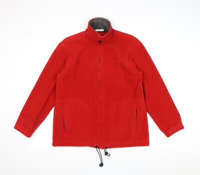 Marks and Spencer Damenjacke rot Größe 8 Reißverschluss