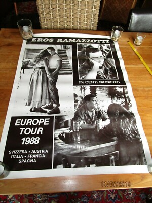 Eros Ramazotti - 1988 - Konzertplakat -EuropeTour 88