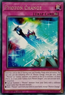LED3-DE038 PHOTONENWECHSEL RARE 1.AUFLAGE YuGiOh KARTE