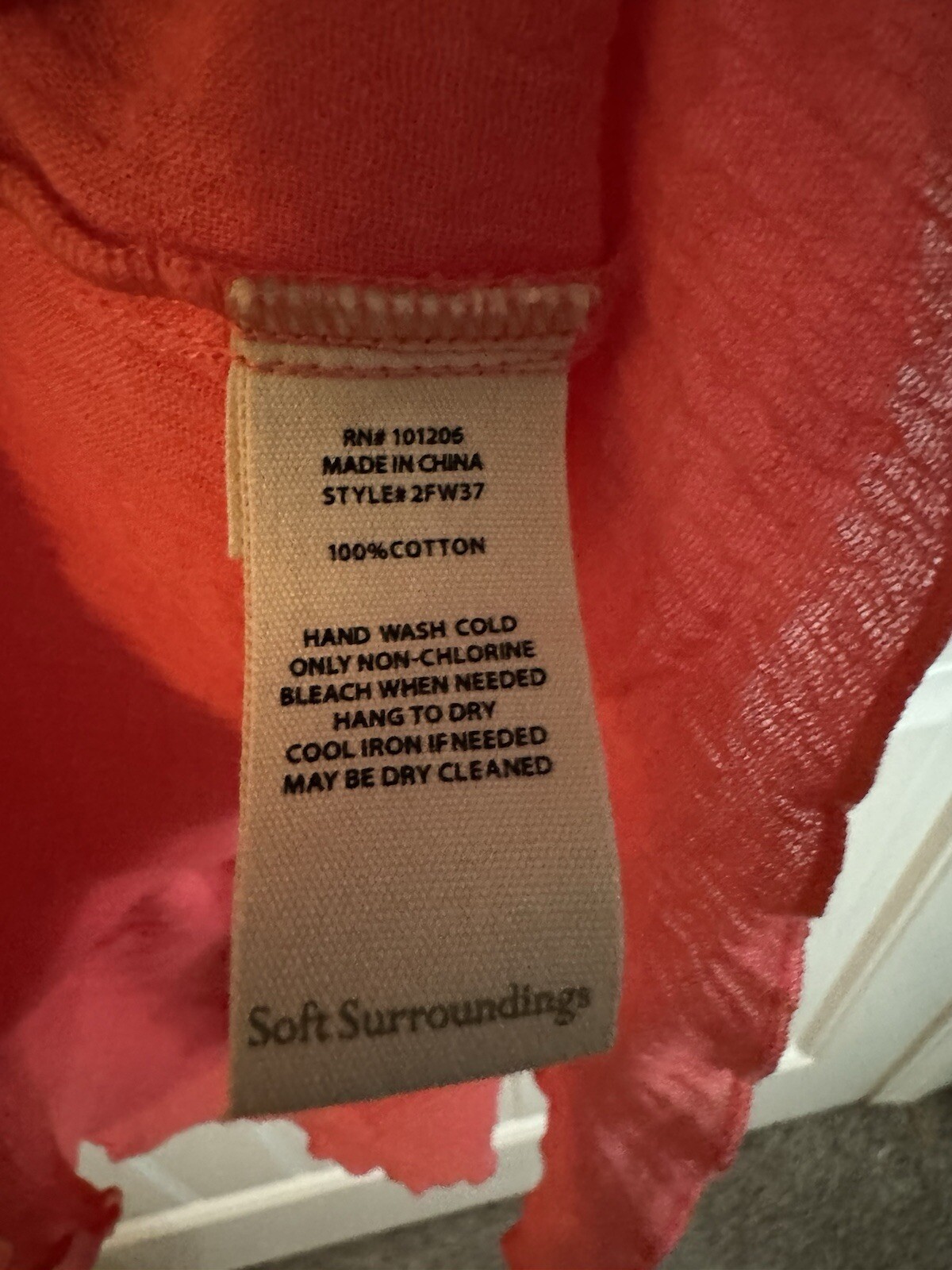 Soft Surroundings Asymmetrical Ruffled Coral Blou… - image 4