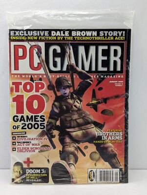 PC Gamer Magazine January 2005 Volume 12 #1 Sealed w/ Demo Disc