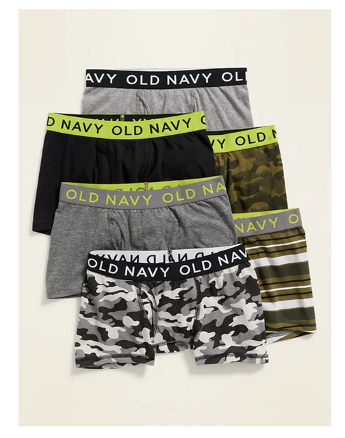 Old Navy BoxerBriefs 6Pack for Boys Army Camo Size M item 343335 eBay