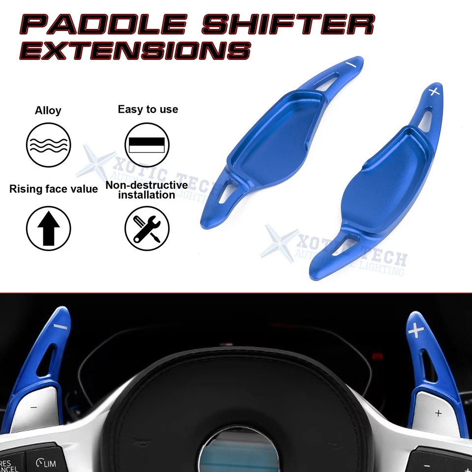 Extensión de palanca de cambios roja/azul para BMW 3 4 5 6 7 Series X3 X4 X5 G20 G22 G30 Foto 4 de 4