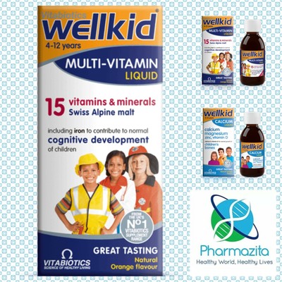 Vitabiotics Wellkid Offer 2x Multivitamin 150ml 1x Calcium Liquid 150ml Ebay