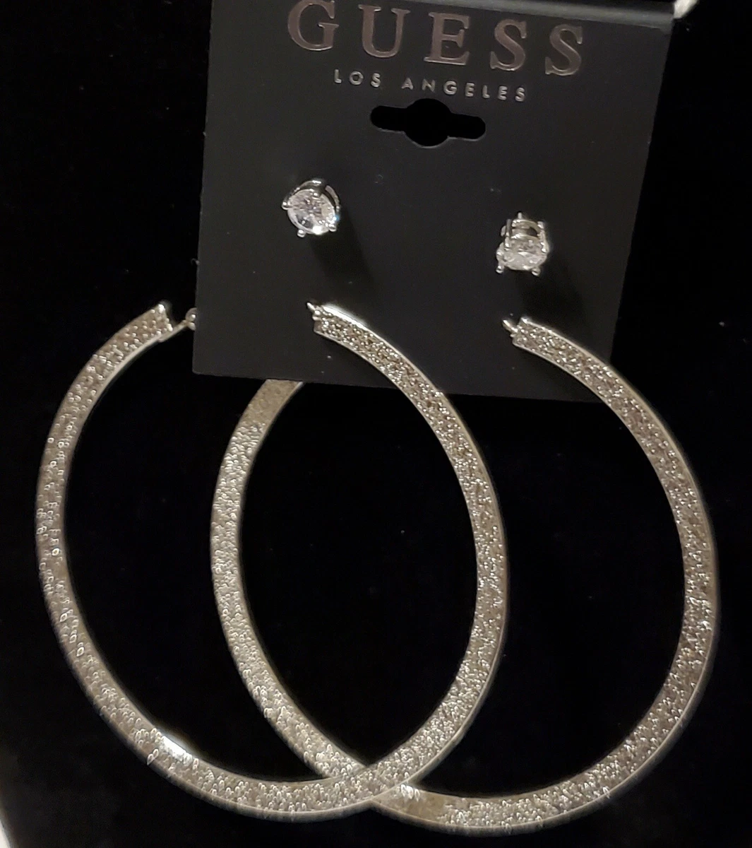 Guess crystal earrings best sale set