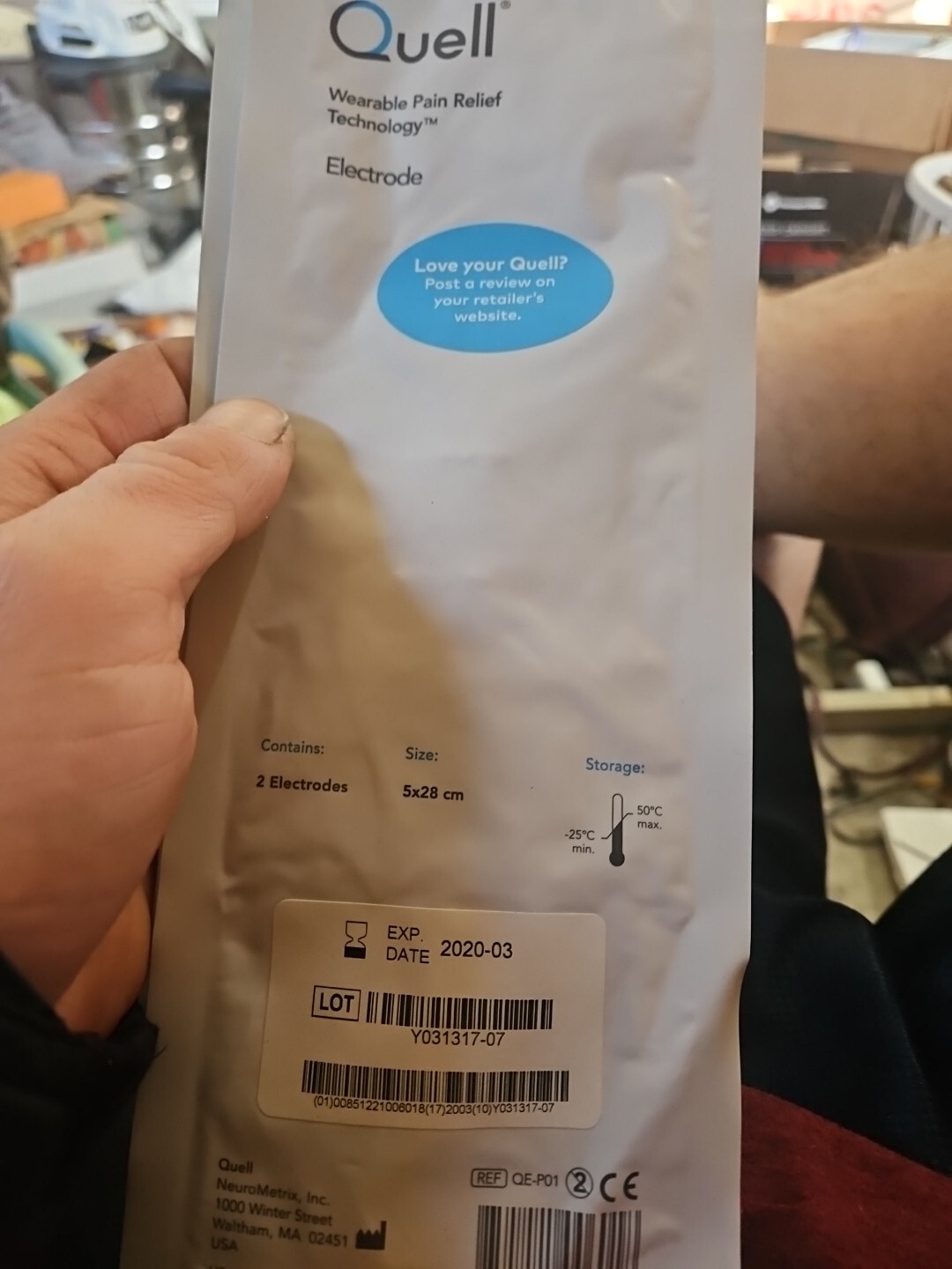 Quell Electrodes 2 Standard Pain Relief Fibromyalgia 1 Month Supply EXP