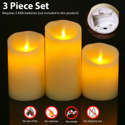 Candle Choice 3 PCS Premium Flameless Candles Light with Timer LED Votive Lamp