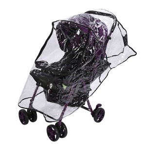 double pram rain cover