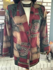 Marshall Rousso “1961roulette”blazer Jacket Oversize Womens Size S/m Vintage