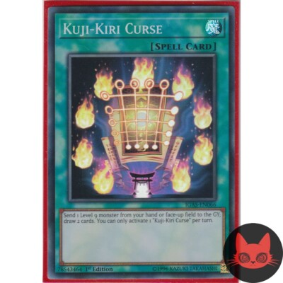 Yugioh Kuji-Kiri Fluch IGAS-DE066 Super Rare 1. Auflage NM