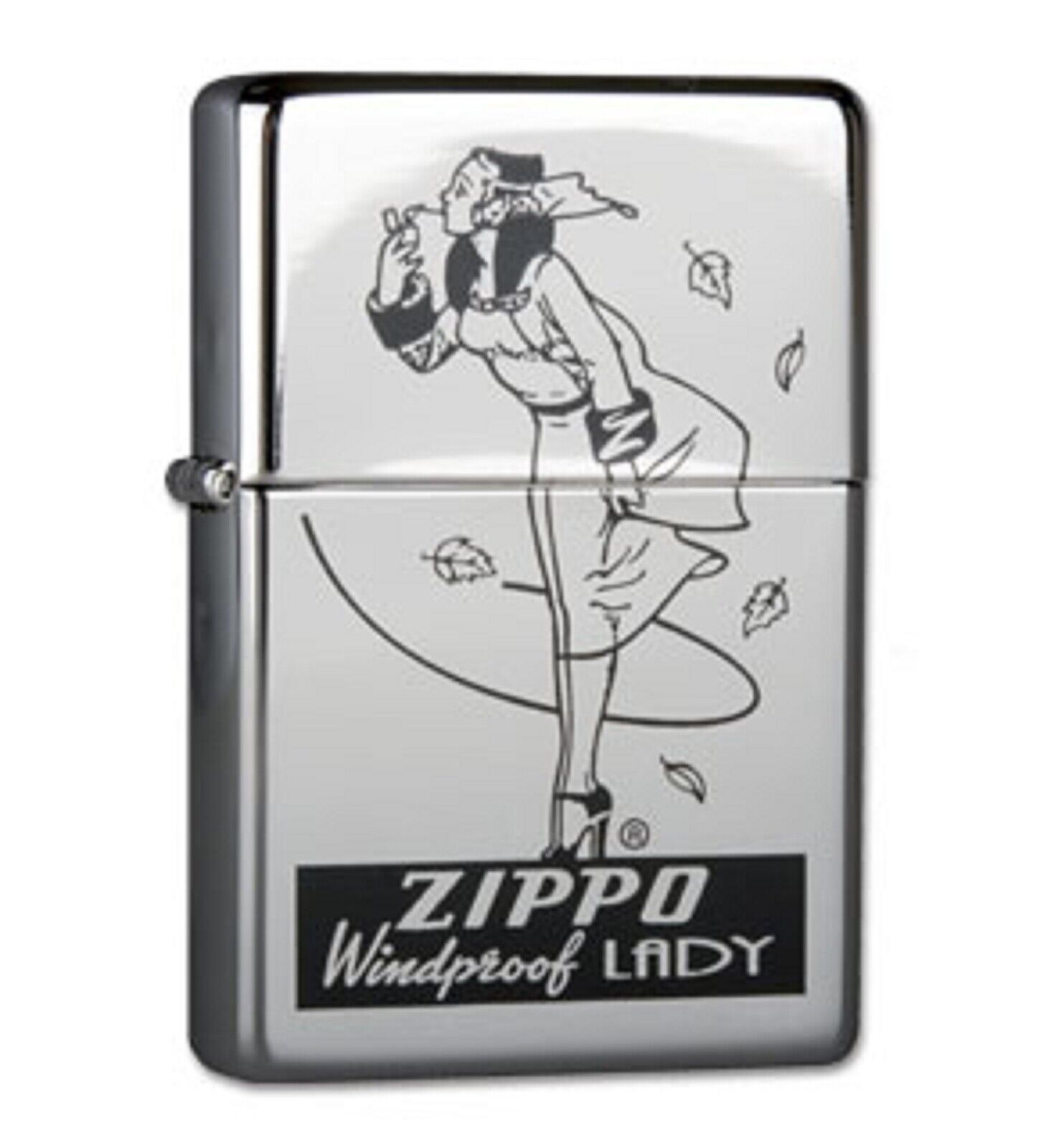 Zippo Genuine Refillable Cigarette Lighter Windproof Lady #18 New Box Rare