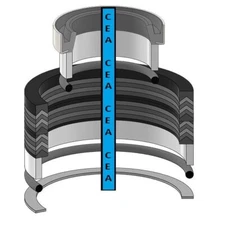 AR105453 3pt Hitch Tilt Ripper Pitch Cylinder Seal Kit Fits John Deere 350B 350C