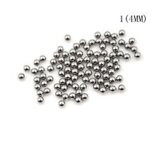 100pcs Bicycle Replacement Silver Tone Steel Bearing Ball  4/4.5/5/5.5MM Dia FJ