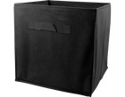 Plain Foldable Non Woven Storage Box - Black - Storage Tidy Organise Store