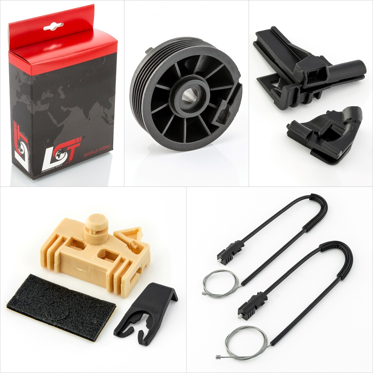 Window Regulator Repair Kit Front Right for RENAULT MEGANE I COACH COUPE