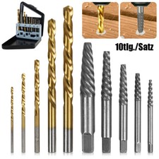 Bohrer Linksausdreher Schraubenentferner Ausdreher 10er Set Schraubenausdreher .