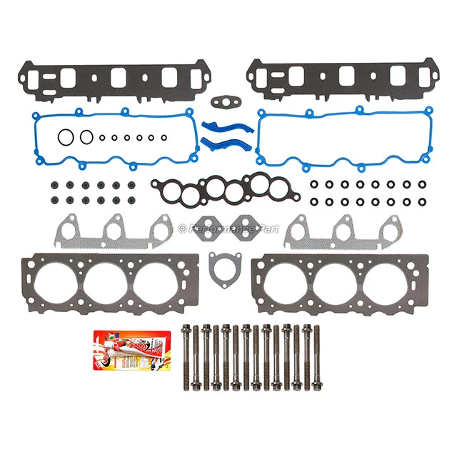 Juego de pernos de junta de culata para 91-95 Ford Probe Taurus Windstar Mercury 3.0 OHV VIN U Foto 2 de 4
