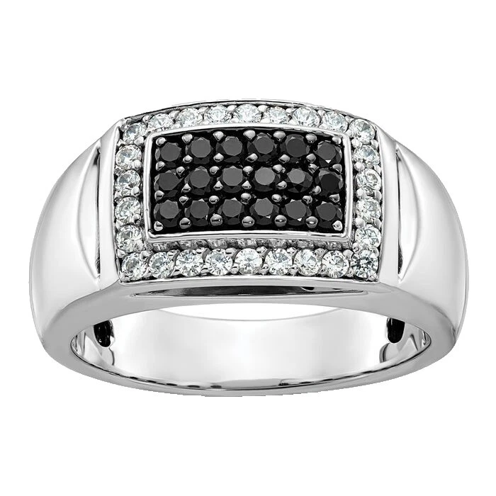 Anillos de Diamante Negro para Hombres