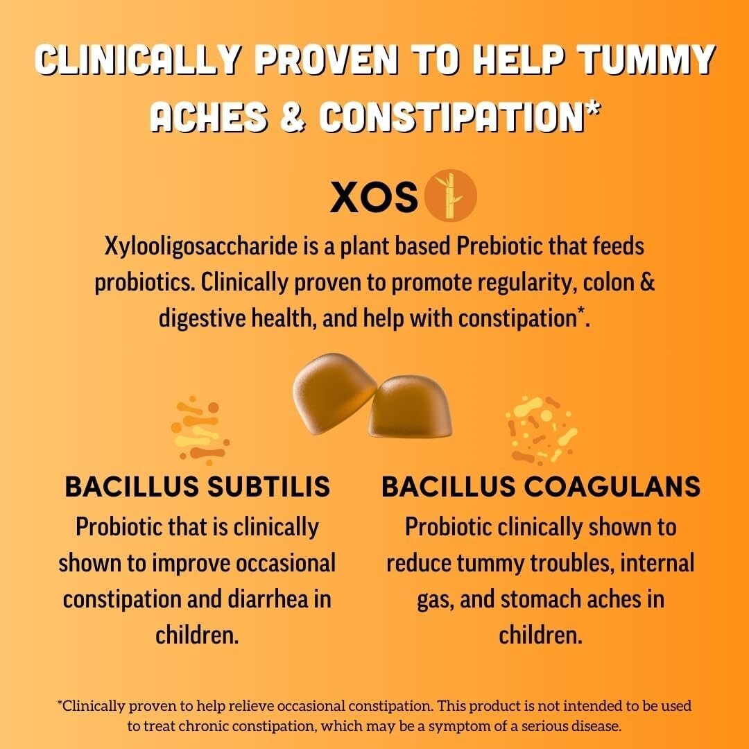 Llama Naturals Kids Probiotic with Prebiotic Fiber Vegan Organic Prebiotics a...