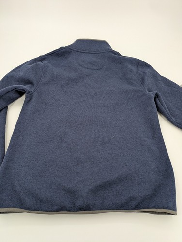 LL Bean Men's Snap Button Sweater Fleece Pullover Jack Navy Blue Small 298050 - Picture 7 of 7