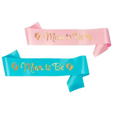 Mum to Be Schärpe Baby Shower Party Schwangerschaft Mutterschaft - wählbar