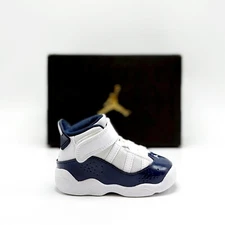 *NEW* Toddler NIKE AIR JORDAN 6 RINGS (TD) White / Midnight Navy (323420 124) 👍
