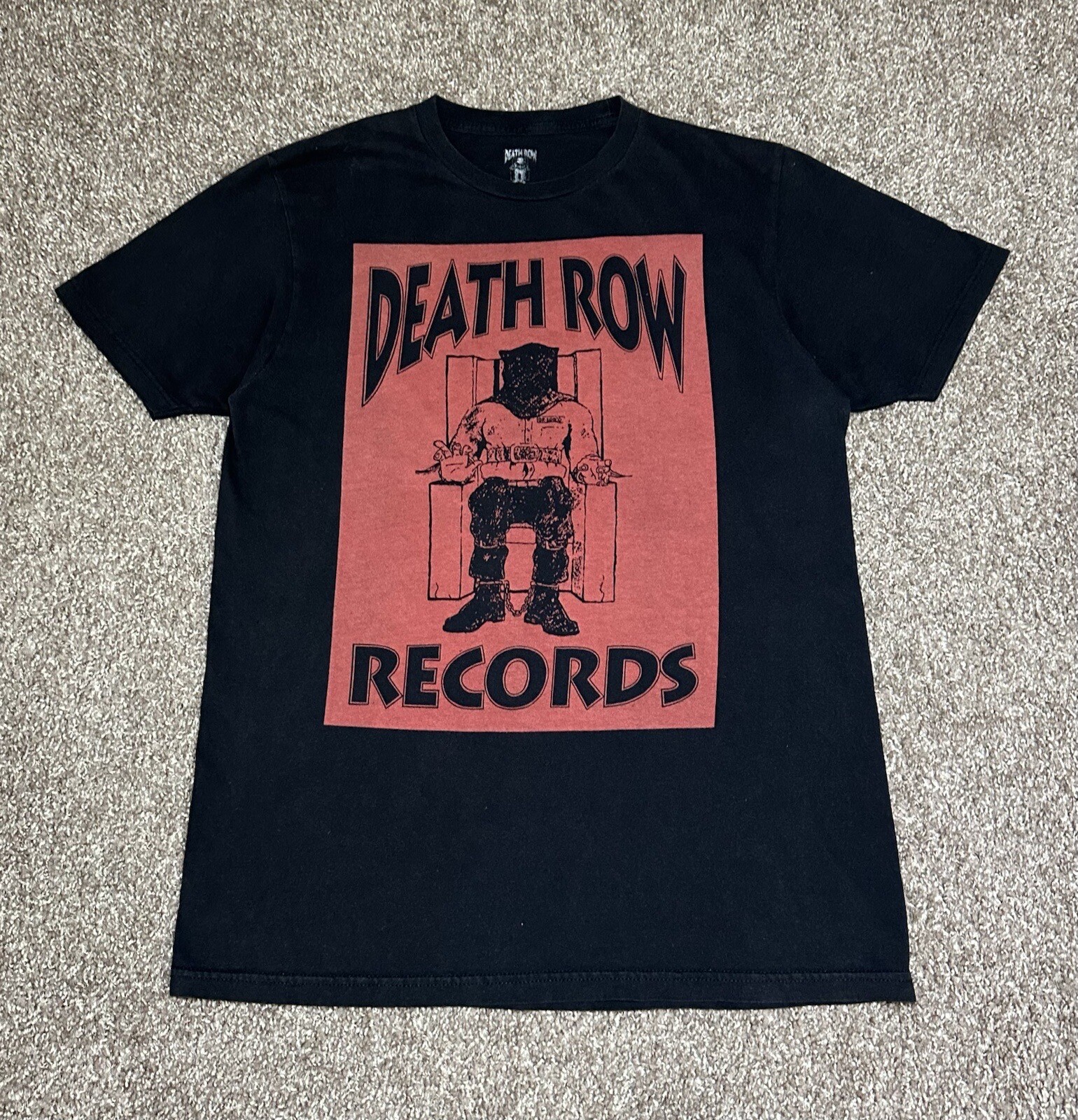 FILA T shirt uomo Death Row Records sedia elettrica grafica S S equipaggio taglia M