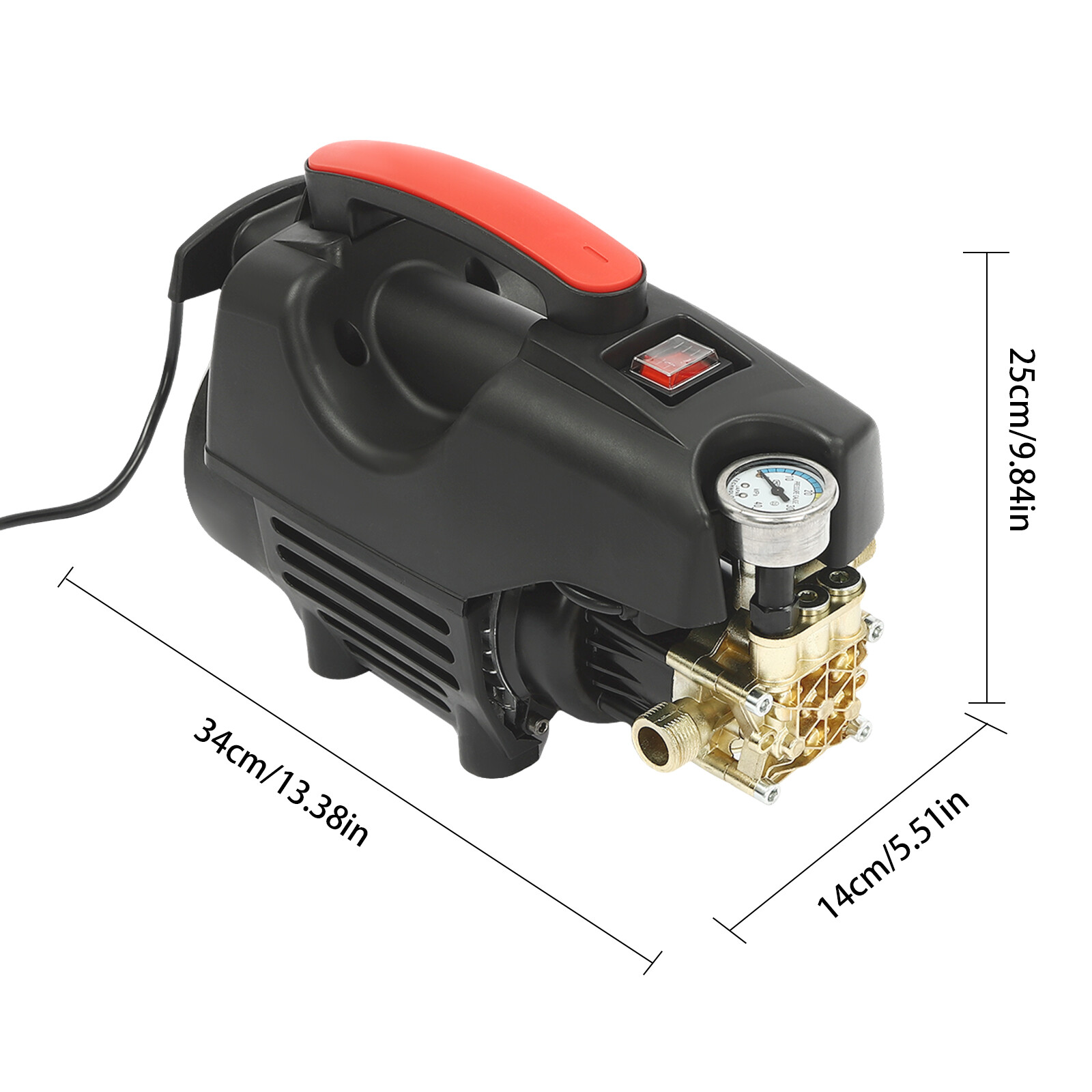 High-Pressure Washer Patio & Garden Electric Pressure Power Washing Machine