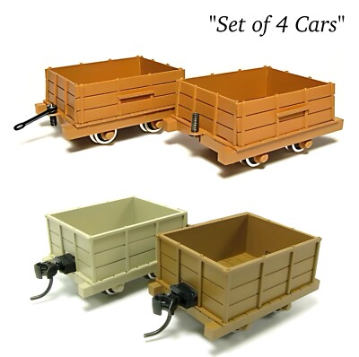 On30/Oe Scale Aru-Model 2 Types of Narrow Gauge Open Wagon Kits Set of 4 Cars 0e