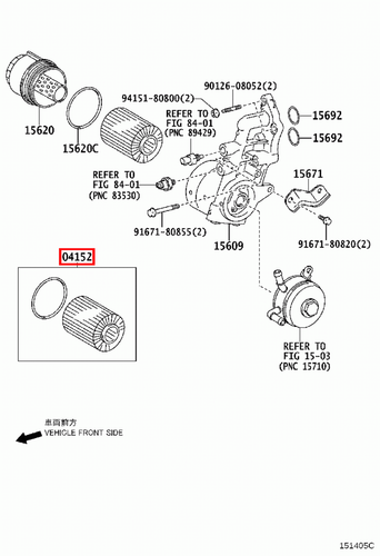 Genuine LandCruiser 79 78 76 Series VDJ 1VD 4.5 Diesel V8 Oil Filter With Gasket - Picture 3 of 7