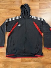 ADIDAS Mens Graphic Zip Hoodie Sweater Extra Large Black Cotton Lot 1