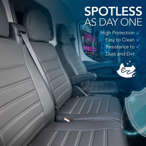 ✅ COPRISEDILI AUTO furgone IN ECO PELLE COMPATIBILI Mercedes Sprinter 2018 OtoM - Foto 4 di 7