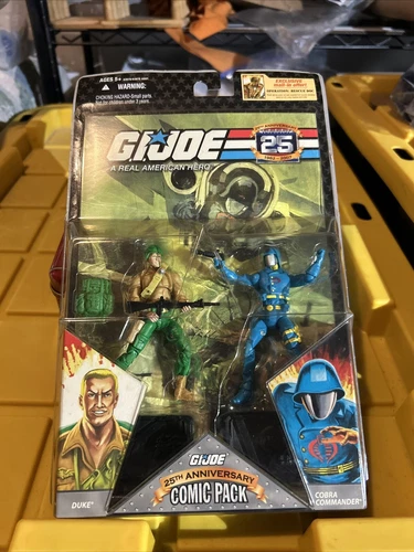 HASBRO 2007 GI Joe 25th Anniversary Comic Pack #24 DUKE & COBRA COMMANDER Wear