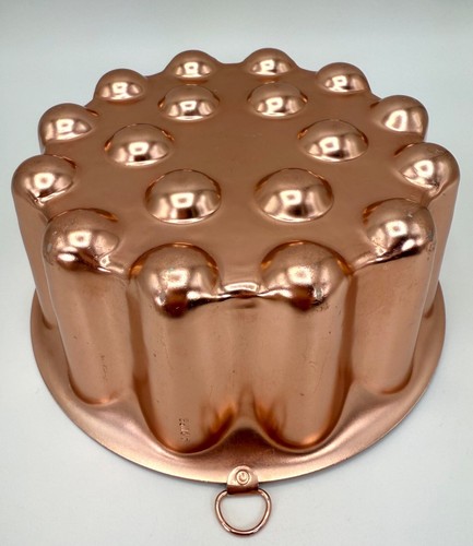Copper Plated Aluminum Hobnail Design Round Jello Cake Mold Kitchen Decor 4 cups - Picture 12 of 18