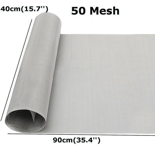 50 Maschendrahtsiebfilter 304 Edelstahl Drahtgewebe Gewebte Silbersieb 40x90cm - Bild 6 von 7
