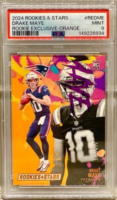 JERSEY NUMBER MATCH! 2024 Panini Rookies & Stars Drake Maye RC 10/125! ROOKIE!