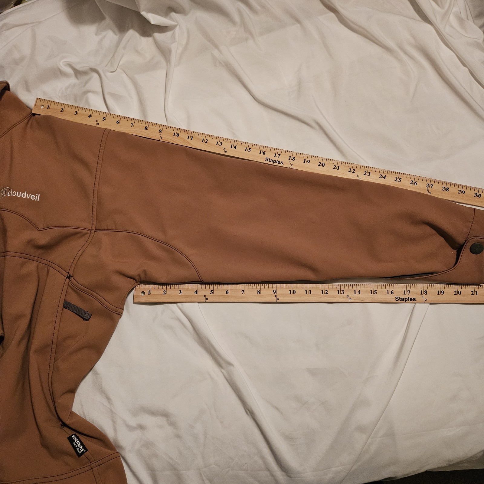 Cloudveil Windstopper Soft shell Jacket Tan, Size… - image 13