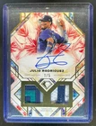 2025 Topps Diamond Icons Julio Rodriguez Dual Relic Auto Patch Red #1/5