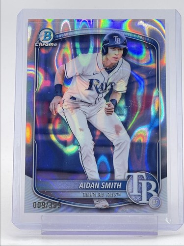AIDAN SMITH 2025 BOWMAN CHROME LAVA REFRACTOR RAYS #BCP-81 /399 Q1033