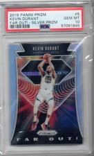 2019 Panini Prizm Far Out! Far Out!-Silver Prizm #5 Kevin Durant PSA 10