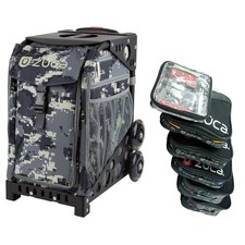 Zuca Sport Insert Bag w/ Black Frame and Set of 5 Packing Pouches