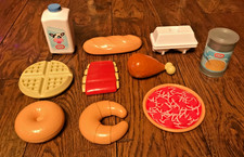 Little Tikes Shop N Learn Food Smart Check Out Grocery Items LOT OF 10