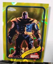 2025 Topps Chrome Marvel Giallo Lava Rifrattore #158 Thanos 🔥