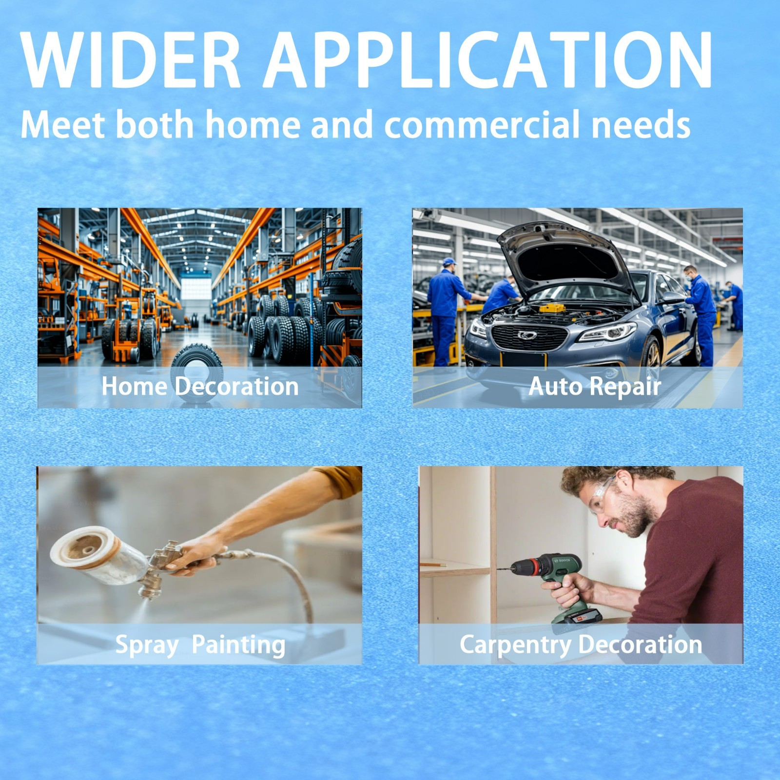 10.6 Gallon 81dB Ultra-Quiet Air Compressor 2.2 kW / 3 HP 5.6 Air Compressor