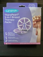 Lansinoh TheraPearl 3-in-1 Breast Therapy 3 Reusable Packs, Pumping, Nursing