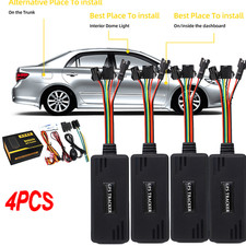 4PCS 4G Car GPS Tracker GSM GPRS Real Time Tracking Device Locator US