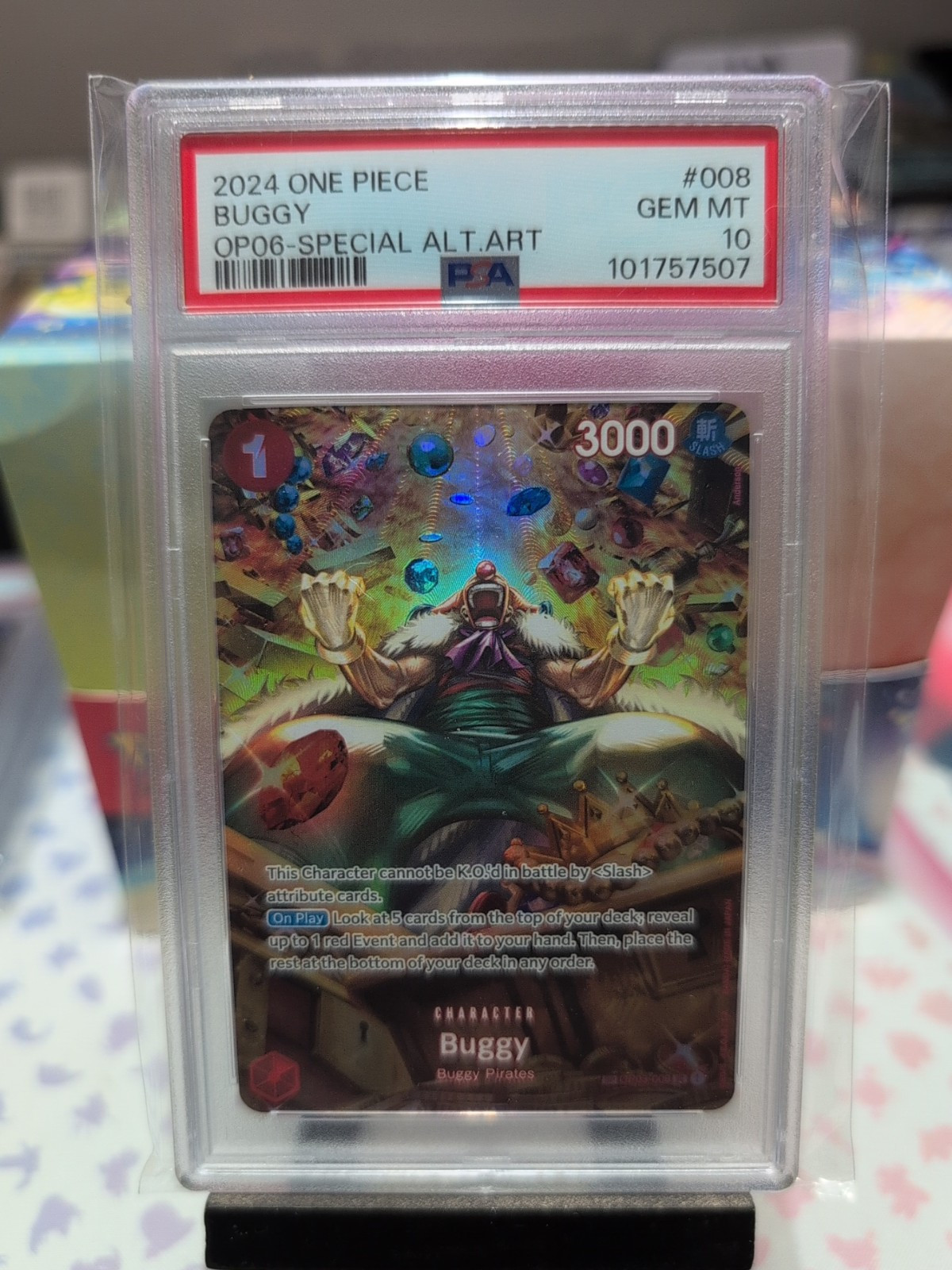 Buggy 2024 Wings of the Captain #OP03-008 Uncommon (SP Buggy 2024 Wings of the Captain #OP03-008 Uncommon (SP